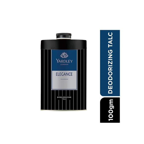 Yardley London Elegance Deodorizing Talc for Men, 100g